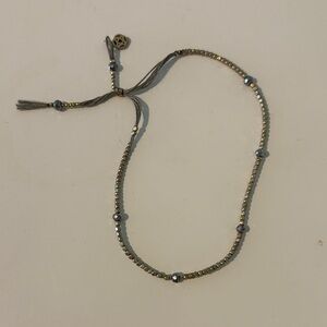 Elegant Gold and Silver Beaded Bracelet